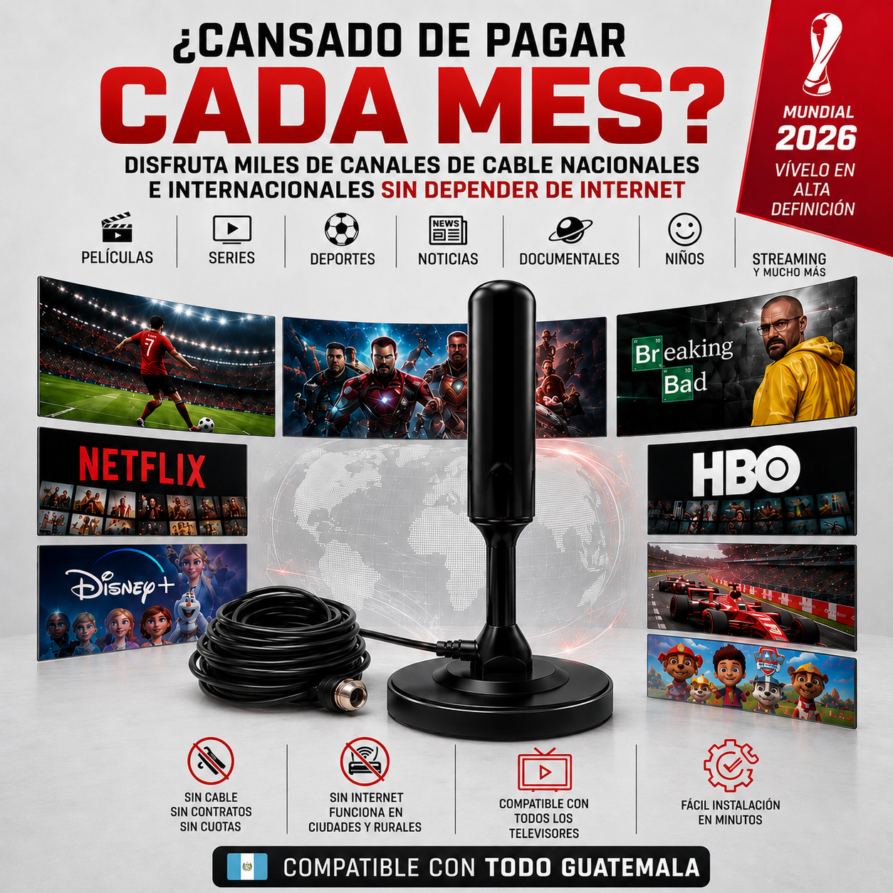 ANTENA TV DIGITAL HD